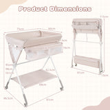 BABY JOY Foldable Baby Changing Table