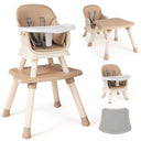 BABY JOY 8 in 1 Baby Highchair Convertible High Chair for Infants w/Adjustable & Washable Tray