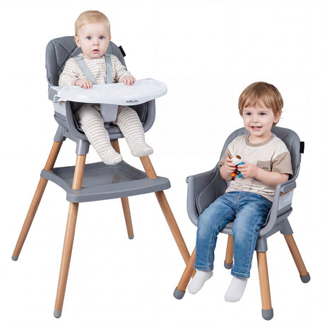 9-in-1 Convertible High Chair, Infants Booster Seat w/Harness and Waterproof Seat Cushion
