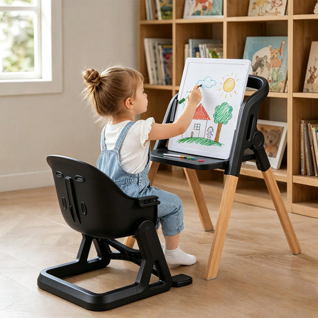 BABY JOY 7-in-1 Convertible Foldable Baby High Chair w/Adjustable Tray
