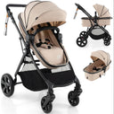 BABY JOY 2 in 1 High Landscape Baby Stroller, Convertible Baby Pram Jogger
