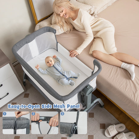 BABY JOY 4 in 1 Baby Bassinet with Mattress