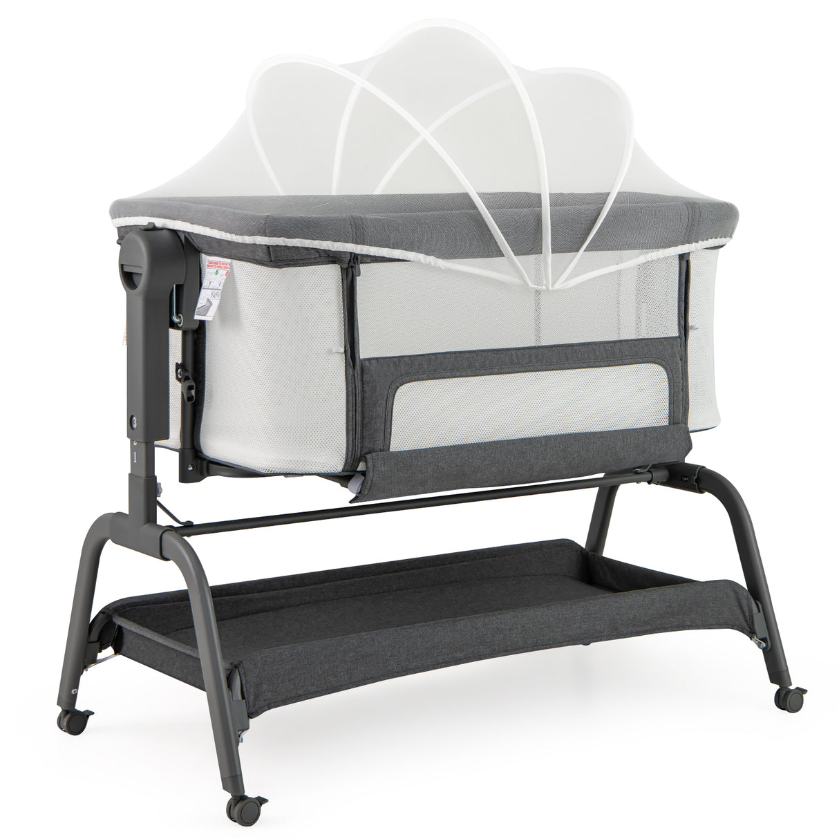 BABY JOY 4 in 1 Rocking Baby Bassinet, Newborn Infant Bedside Sleeper