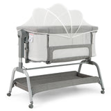 BABY JOY 4 in 1 Rocking Baby Bassinet, Newborn Infant Bedside Sleeper