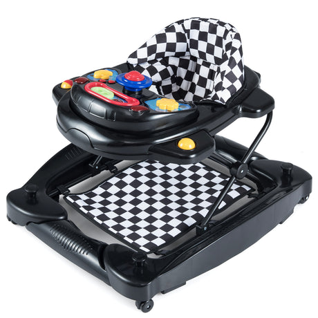 BABY JOY Foldable 6 in 1 Baby Walker Adjustable Toddler Walker Activity Center
