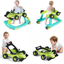 BABY JOY 4-in-1 Baby Walker, Foldable Activity Car Baby Walker