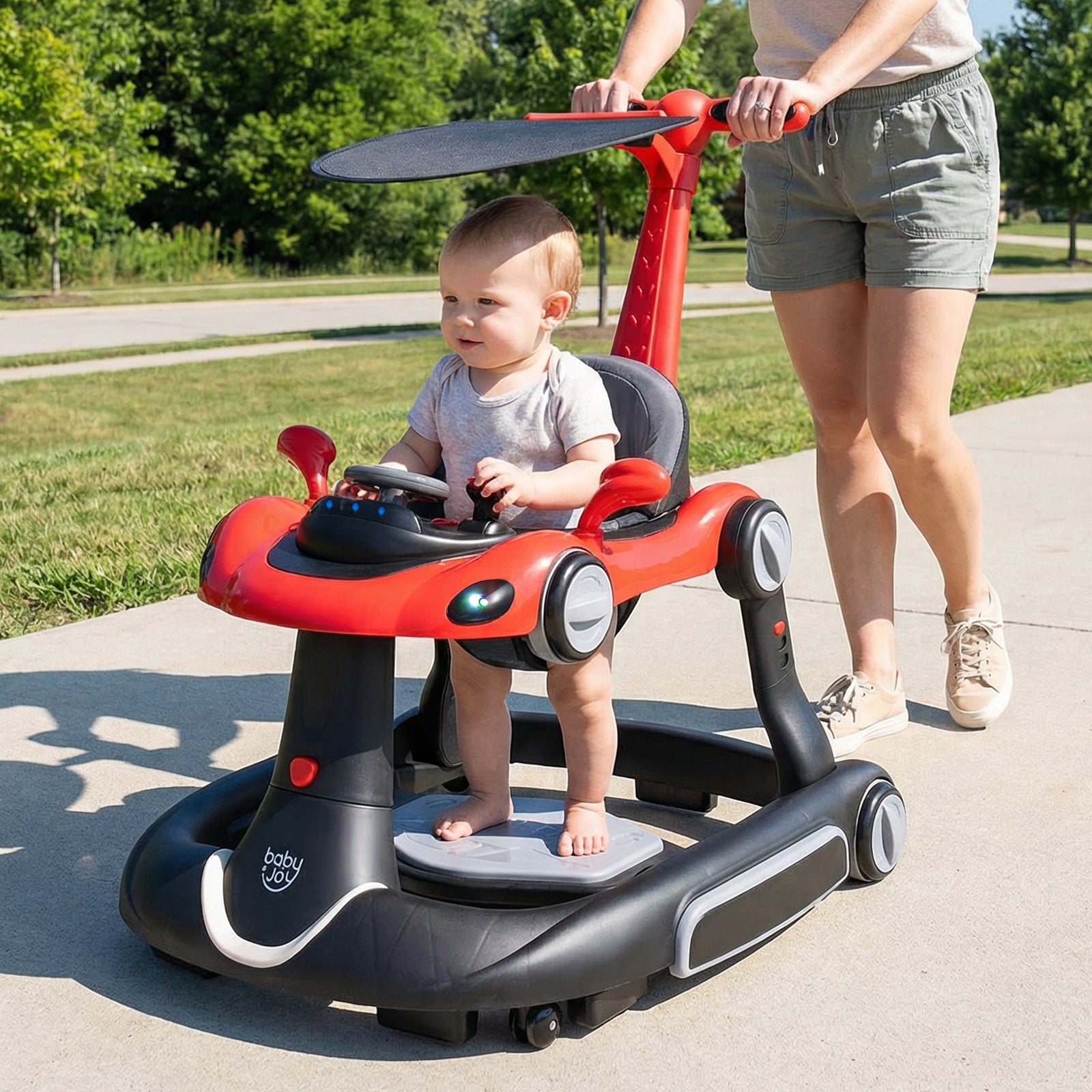 6-in-1 Baby Walker with Canopy for 7-18 Months – Babyjoy