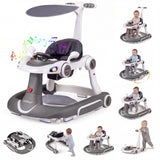 6-in-1 Baby Walker with Canopy for 7-18 Months