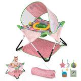 Foldable Portable Baby Jumper, Blue/Pink