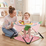 Foldable Portable Baby Jumper, Blue/Pink