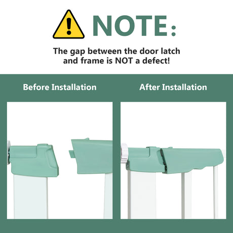 BABY JOY Baby Gate 76-132 cm, Auto Close Safety Banister for Kids and Pets