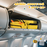 2 PCS Kids Luggage Set on Wheels, 16” Portable Bee Suitcase & 12” Backpack