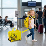 40 cm Lightweight Bee Suitcase Set with Rolling Wheels