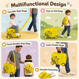 40 cm Lightweight Bee Suitcase Set with Rolling Wheels