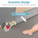 Bed Rail for Toddler, 195cm Vertical Lifting Bed Guardrail w/ Double Safety Lock