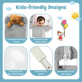 Bed Rail for Toddler, 195cm Vertical Lifting Bed Guardrail w/ Double Safety Lock