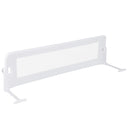 BABY JOY 120*42.5 cm Bed Rail Guard for Toddlers, Universal Baby Fold Down Bed Rail w/Adjustable Safety Strap & Breathable Mesh