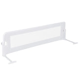 BABY JOY 120 cm Bed Rail Guard for Toddlers, Universal Baby Fold Down Bed Rail w/Adjustable Safety Strap & Breathable Mesh