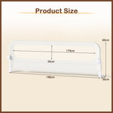 Foldable Bed Rail with Removable Oxford Fabric Cover and Robust U-shaped Base