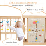 Wooden Adjustable Multi-Shape Baby Playpen for Infants and Toddlers