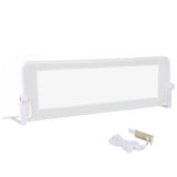 152/120 cm Long Foldable Bed Rail, 50 cm Extra Tall, White/Grey