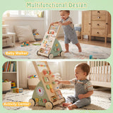 Babies Push Walker with Wheels and Storage Basket for Toddlers Girls Boys 1+ Years Old