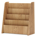 4-Tier Kids Wooden Bookshelf with Deep Compartments