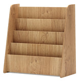 4-Tier Kids Wooden Bookshelf with Deep Compartments