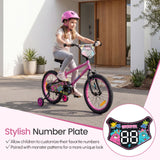 Children Bicycle with Handbrake and Height-Adjustable Seat for Boys and Girls