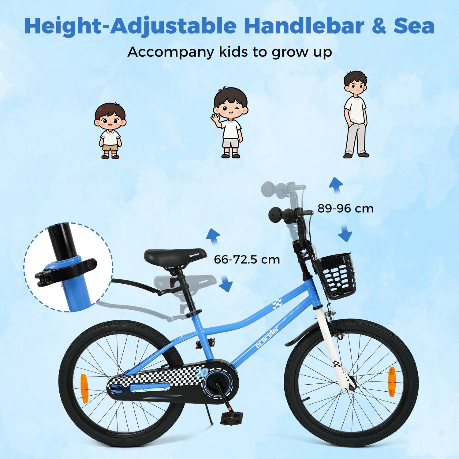 Children Training Bicycle with Handbrake and Coaster Brake