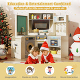 Corner Kitchen with Pull-out Trash Can and Cooking Accessories