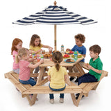 Children Activity Table with Chairs Picnic Table for Backyard Deck