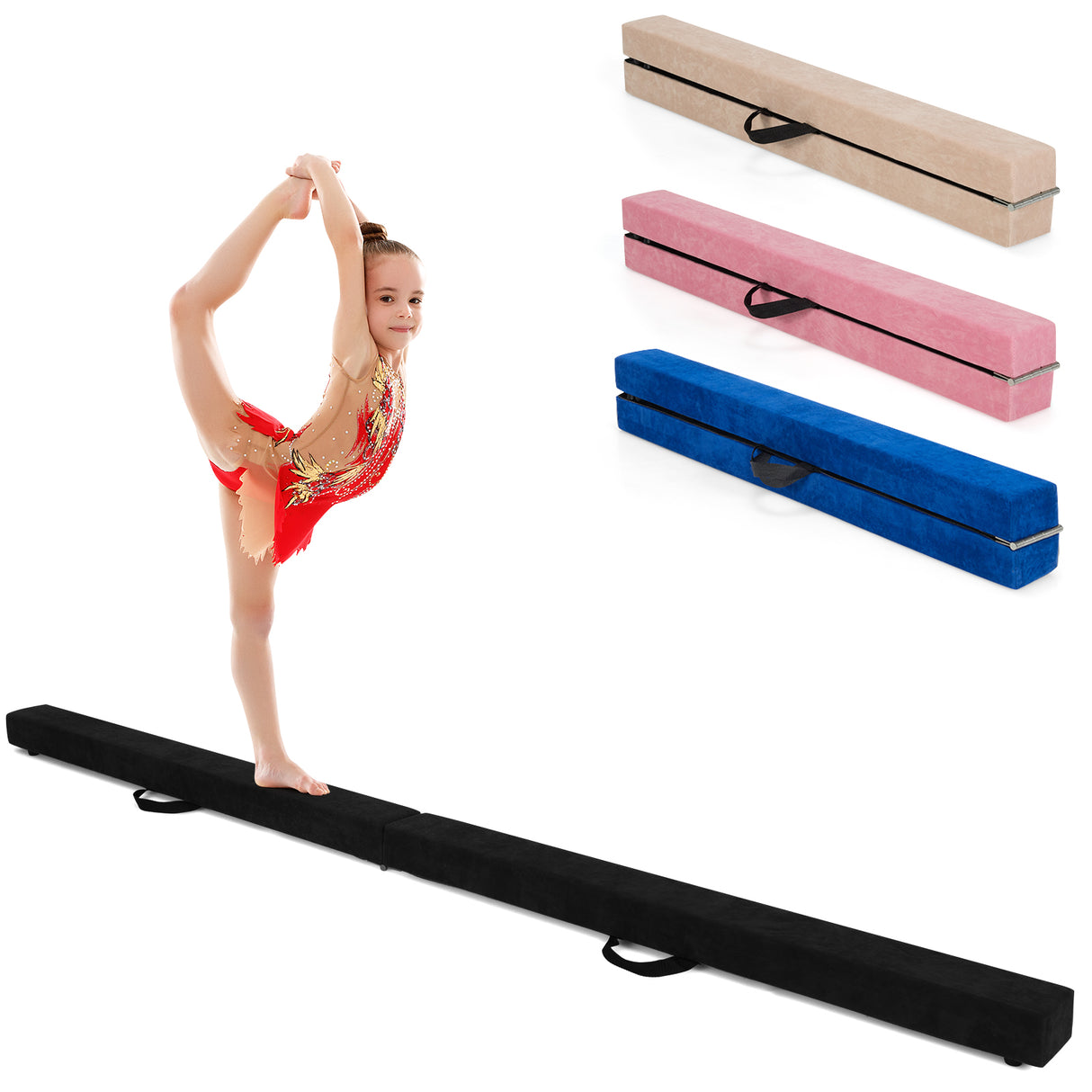 Folding Balance Beam, Portable Gymnastic Beam