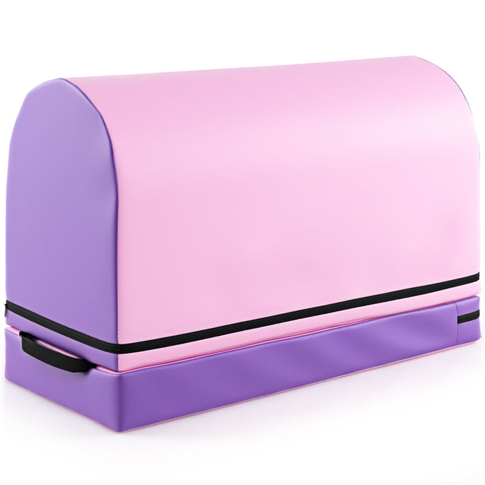 Mailbox Tumbling Aid Trainer, Gymnastics Vaulting Box w/ Detachable Mat