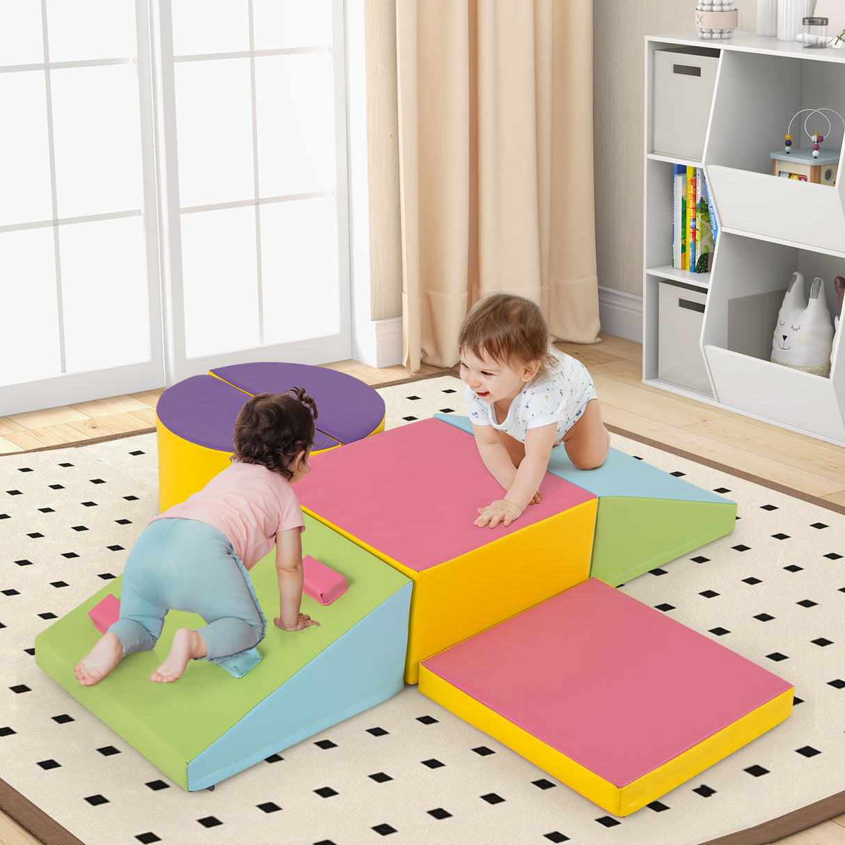 6-Piece Foam Climbing Blocks - Baby Joy