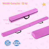 2.1M Folding Balance Beam with Carry Handle and Foam Padding