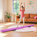 2.1M Folding Balance Beam with Carry Handle and Foam Padding