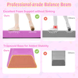 2.1M Folding Balance Beam with Carry Handle and Foam Padding