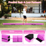 2.1M Folding Balance Beam with Carry Handle and Foam Padding