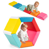 Colorful Hexagon Ball Pit for Kids, Creative Foam Climbing Blocks for Playroom, Kid’s Bedroom, Nursery