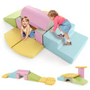 10-Piece Foam Climbing Toys for Toddlers, Soft Foam PU Leather Building Blocks for Kids 1-3 Years Old