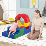 5 Pieces Kids Climbing Foam Blocks Playset Soft Play Climb and Crawl Playset