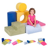 7-Piece Colorful Foam Climbing Blocks for Toddlers 1-3 Years Old