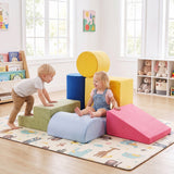 7-Piece Colorful Foam Climbing Blocks for Toddlers 1-3 Years Old