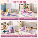 HONEY JOY Glow in The Dark Kids Folding Sofa Bed Floor Mattress