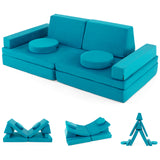 Kids Modular Convertible Foam Folding Sofa with Portable Handle