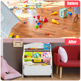 Kids Wooden Storage Cabinet, Preschool/Homeschooling Mobile Organizer Shelf
