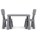 BABY JOY Kids Table and Chair Set, 3 Piece Children Activity Table for Reading, Drawing, Writing