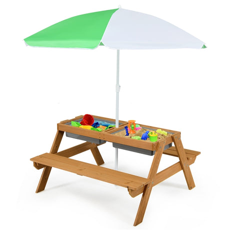 HONEY JOY 3-in-1 Kids Picnic Table Set