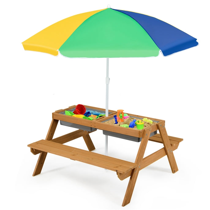 HONEY JOY 3-in-1 Kids Picnic Table Set